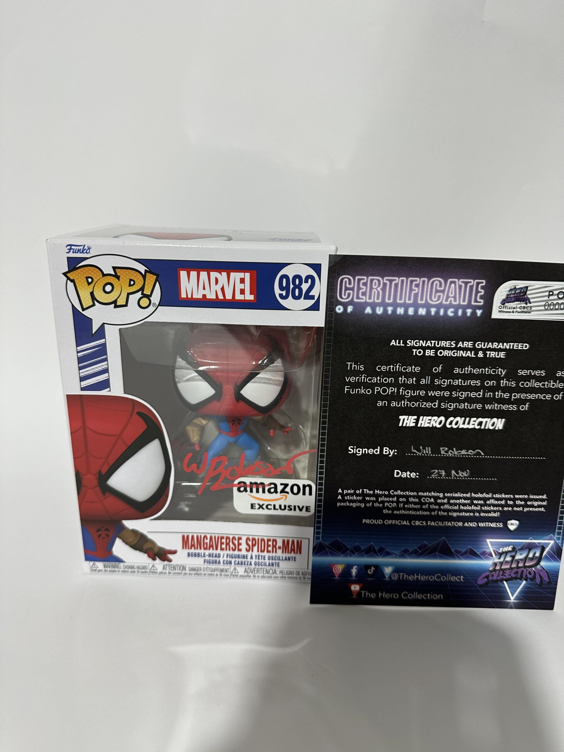 Pop! Marvel: YS- Mangaverse Spider-Man (amazon Exc) (Art by Will Robson) CBCS Certificate
