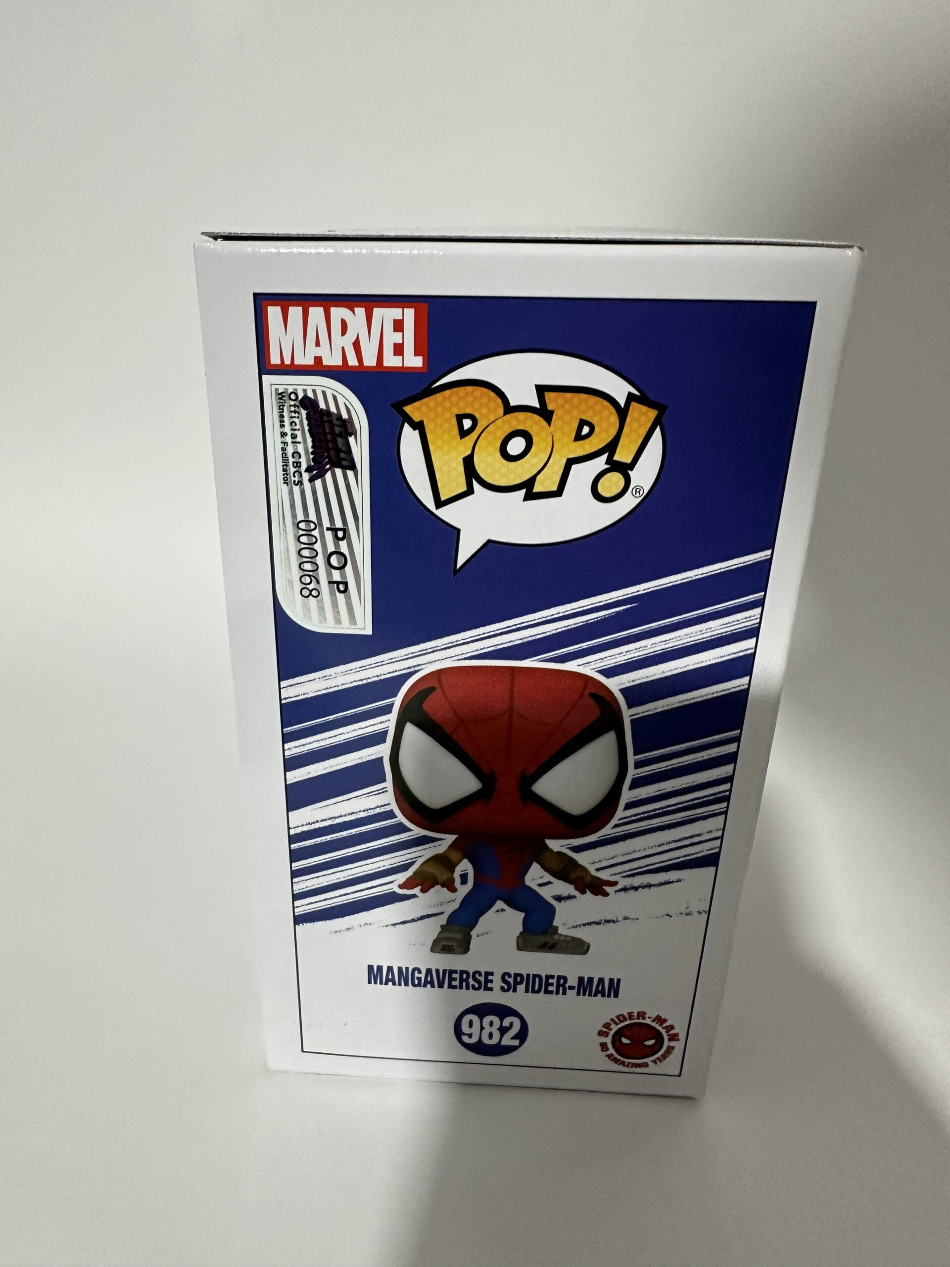 Pop! Marvel: YS- Mangaverse Spider-Man (amazon Exc) (Art by Will Robson) CBCS Certificate