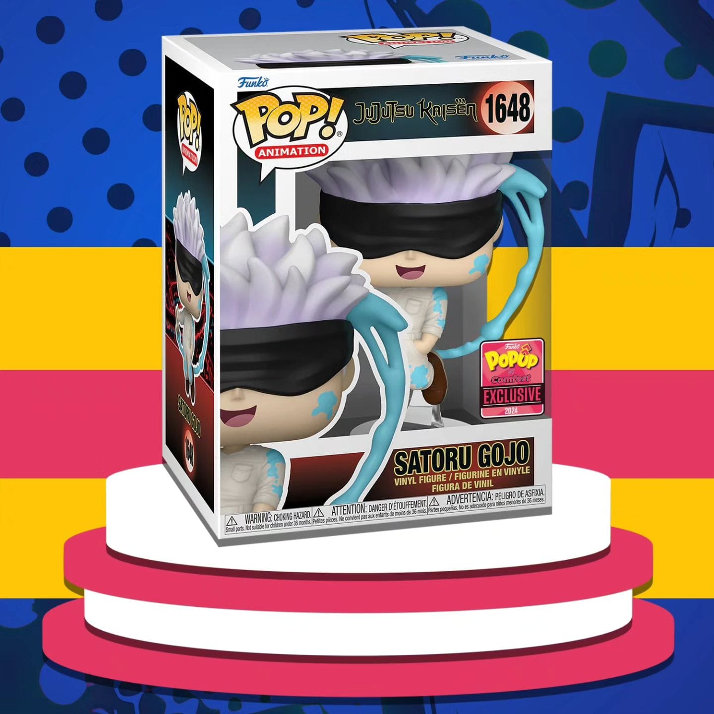 Funko POP! Satoru Gojo - Jujutsu Kaisen #1648 - POP UP by Comfest Exclusive 2024