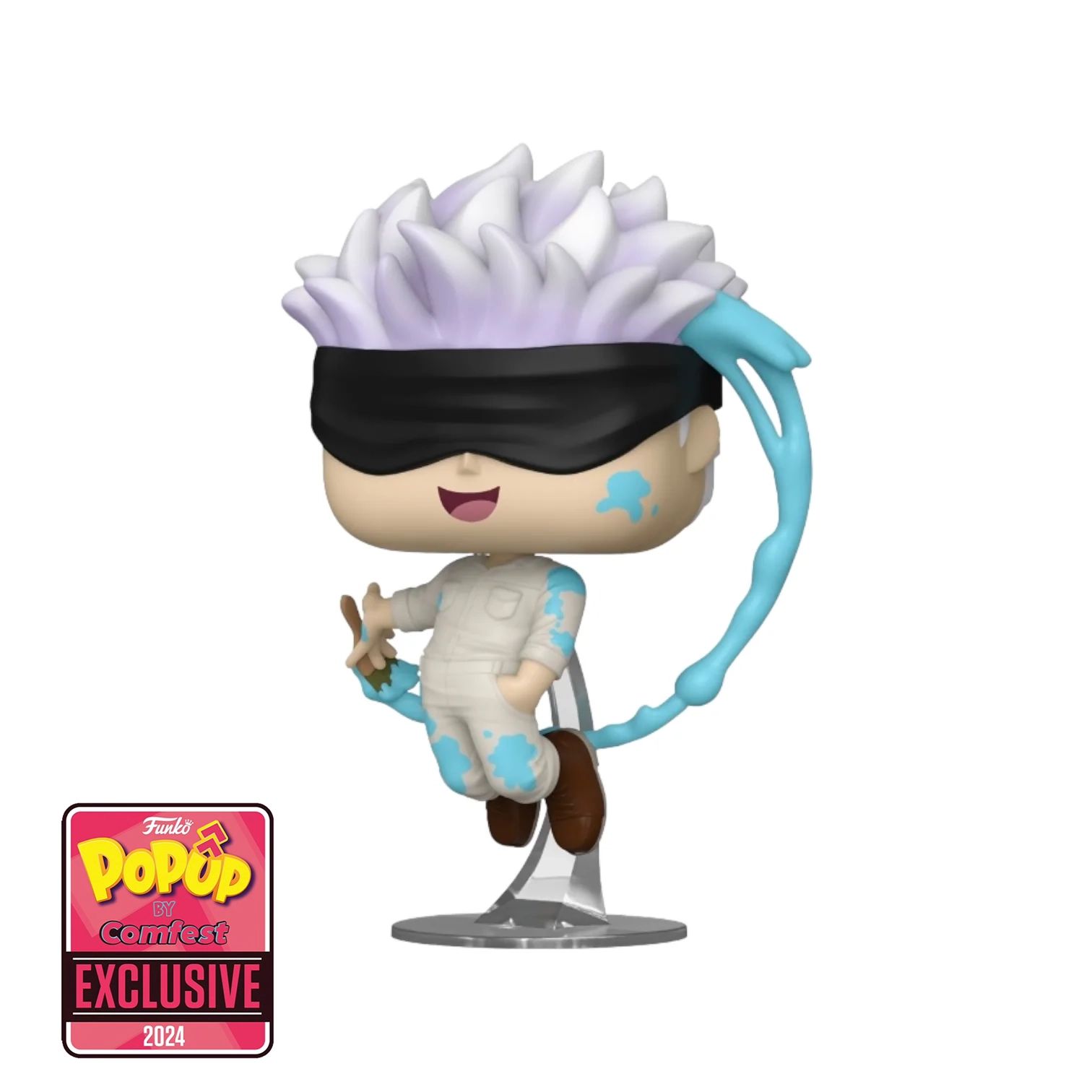 Funko Pop Jujutsu Kaisen Satoru Gojo COMFEST CON 1648 Exclusive Sticker