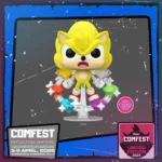 Sonic the Hedgehog: Super Sonic with Chaos Emeralds - Flocked Funko Pop! COMFEST 25